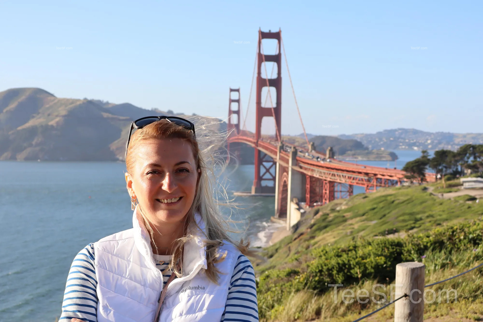 golden Gate Bridge Overlook Portrait during a Stripe Sessions 2026 visit in San Francisco.